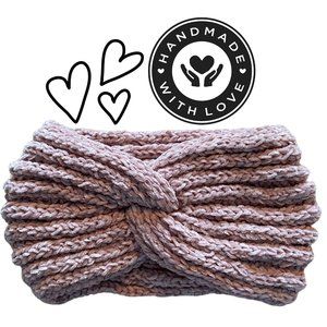 Beautiful Handmade Crochet Twist Headband - Frozé